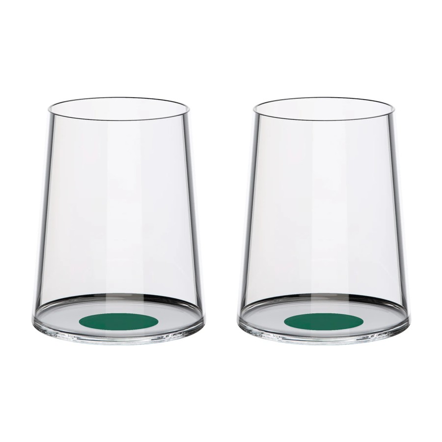 Trebonn SplitGlass Green Label 2 Bicchieri Vino Bianco Acqua 28cl Cristallo senza Piombo Stelo Non Incluso