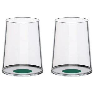 Trebonn SplitGlass Green Label 2 Bicchieri Vino Bianco Acqua 28cl Cristallo senza Piombo Stelo Non Incluso