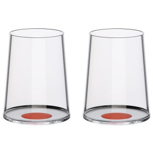 Trebonn SplitGlass Red Label 2 Bicchieri Vino Bianco Acqua 28cl Cristallo senza Piombo Stelo Non Incluso