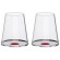 Trebonn SplitGlass Red Label 2 Bicchieri Vino Rosso Acqua 45cl Cristallo senza Piombo Stelo Non Incluso