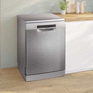 Bosch SMS4ECI28E Inox Lavastoviglie 14Coperti 3°Cestello 42dB SpeedPerfect+ EfficientDry VascaInox HC Serie4