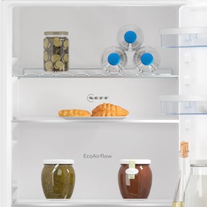 Neff KI7862SE0 Frigorifero Incasso Combinato NoFrost CoolAirFlow 2x FreshSafe Porta Traino 177x54cm N50