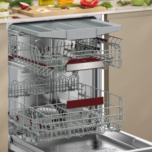 Neff S197YCX07E Lavastoviglie Incasso 14Cop 3°Cestello 44dB VascaInox Sliding Zeolite OpenDry PushToOpen EmotionLight N70