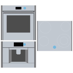 Neff Z9801TWDY0 Deep Black FlexDesign TwistPad Flex Controllo Magnetico Removibile per Piano Cottura Forno Macchina Caffè