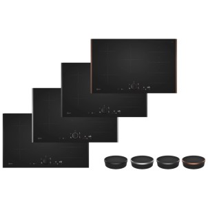 Neff T68YYV4B0 Black Matt FlexDesign Piano Cottura Induzione 80cm 5 Zone Cottura FlexInduction N90 NeffCollection