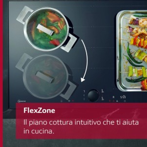 Neff T68YYV4B0 Black Matt FlexDesign Piano Cottura Induzione 80cm 5 Zone Cottura FlexInduction N90 NeffCollection
