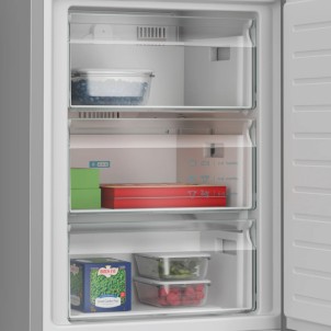 Siemens KG39NAIAU Inox Frigorifero Combinato 203x60 NoFrost 2x hyperFresh Metal Backwall Display Maniglie iQ500
