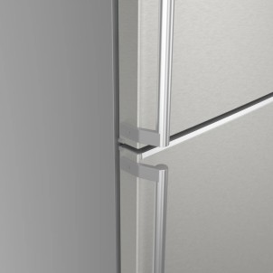Siemens KG39NAIAU Inox Frigorifero Combinato 203x60 NoFrost 2x hyperFresh Metal Backwall Display Maniglie iQ500