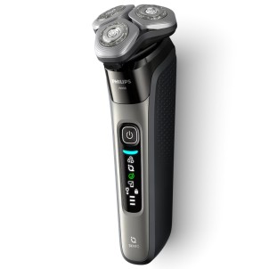 Philips X9002/10 i9000 Rasoio SkinIQ Testine Flex360° Lift&Cut TriplaAzione PowerAdapt Rifinitore Wet&Dry R.1h/A.50m Base Custod
