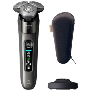 Philips X9002/10 i9000 Rasoio SkinIQ Testine Flex360° Lift&Cut TriplaAzione PowerAdapt Rifinitore Wet&Dry R.1h/A.50m Base Custod