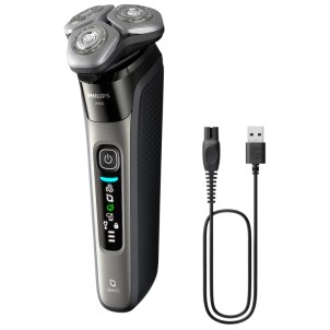Philips X9002/10 i9000 Rasoio SkinIQ Testine Flex360° Lift&Cut TriplaAzione PowerAdapt Rifinitore Wet&Dry R.1h/A.50m Base Custod