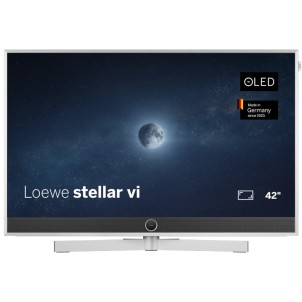 Loewe Stellar 42 DR+ Alu+Concrete Vidaa TV 42" OLED MLA META 4K Smart os9 SL892 SSD 1TB 2Tuner MagicLight Base Girevole