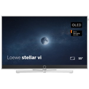Loewe Stellar 55 DR+ Alu+Concrete Vidaa TV 55" OLED MLA META 4K Smart os9 SL892 SSD 1TB 2Tuner MagicLight Base Girevole