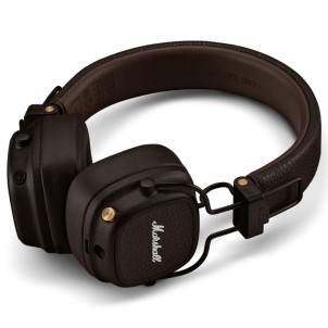 Marshall Major V Bluetooth Brown Cuffie OnEar Bluetooth o Cavo Jack 3,5mm Autonomia 100h
