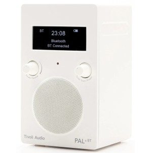 TivoliAudio Pal+ BT White Radio DAB/DAB+ FM Bluetooth Aux DoppiaSveglia Ricaricabile USB-C