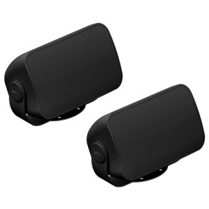 Sonos Outdoor by Sonance Black Coppia Altoparlanti da Esterno Resistenti alle Intemperie