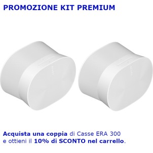 Sonos Era 300 White Diffusore Wireless Dolby Atmos TruePlay Wi-Fi AirPlay2 Bluetooth Multiroom Voice Control