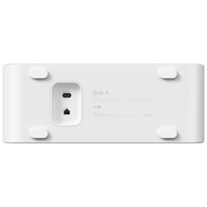 Sonos Sub 4 White Matt Subwoofer Wireless Wi-Fi 2 Woofer Force-Canceling Posizionabile in Verticale o in Orizzontale