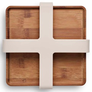 Eva Solo PortaTovaglioli 19x19cm Nordic Kitchen Sabbia Bambù Tools Design