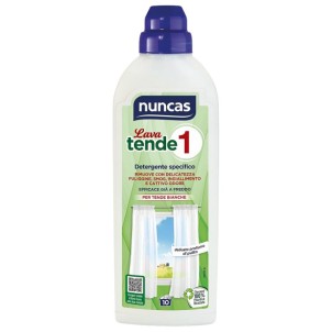 Nuncas Tende 1 Lava 750ml Detersivo Liquido a Mano e Lavatrice per Tende 10 Lavaggi
