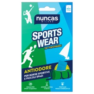 Nuncas Sportswear Antiodore per Borse Sportive e Piccoli Spazi 1 Placchetta Deodorante