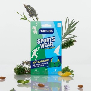Nuncas Sportswear Antiodore per Borse Sportive e Piccoli Spazi 1 Placchetta Deodorante