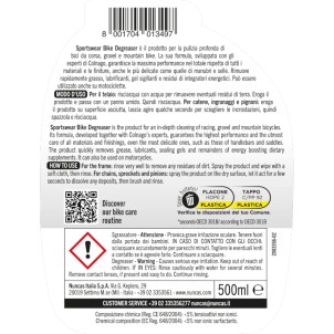 Nuncas Sportswear Bike Degreaser 500ml Spray Sgrassatore per la Pulizia delle Biciclette