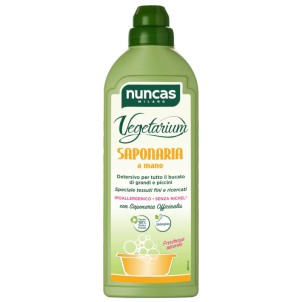 Nuncas Vegetale Saponaria a Mano 750ml Detersivo Liquido Bucato a Mano Ipoallergenico Concentrato 25 Lavaggi
