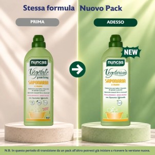 Nuncas Vegetale Saponaria a Mano 750ml Detersivo Liquido Bucato a Mano Ipoallergenico Concentrato 25 Lavaggi
