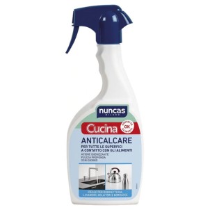Nuncas Cucina Anticalcare 500ml Spray Pulisce e Igienizza le Superfici a Contatto con Alimenti