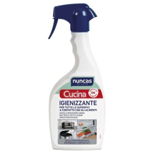 Nuncas Cucina Igienizzante 500ml Spray Rimuove Germi Batteri e Odori