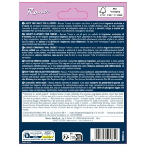 Nuncas Buste Profumate per Cassetti Rosa 2 Pezzi