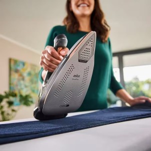 Braun FI7276BK Ferro Vapore 2000W Piastra EloxalPlus FreeGlide 3D iMode AutoOff Easy CalcClean