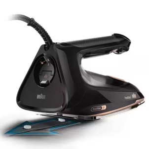 Braun FI7276BK Ferro Vapore 2000W Piastra EloxalPlus FreeGlide 3D iMode AutoOff Easy CalcClean