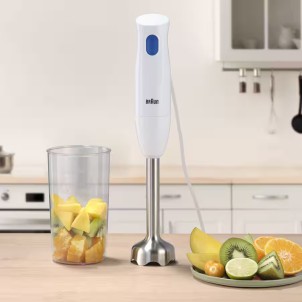 Braun MQ10.001M WH Minipimer 450 1Velocità Bicchiere Graduato