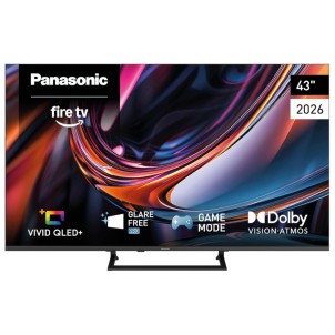 Panasonic TV-43W80CEZS TV 43" 4K QLED GlareFree Pro Smart Fire TV AirPlay Bluetooth