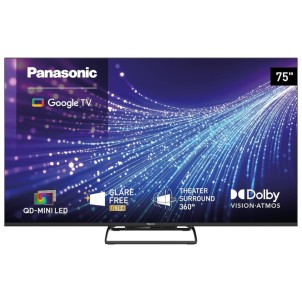 Panasonic TN-75W95CEZS TV 75" 4K QD Mini LED GlareFree Ultra Smart Google TV Theater Surround 360°