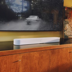 Sonos Beam Ultra White Soundbar DolbyAtmos Wi-Fi AirPlay 2 Bluetooth Multiroom TruePlay AI Speech Enhancement