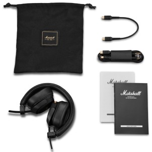 Marshall Milton ANC Black Cuffie Bluetooth OnEar Cancellazione Rumore Audio Spaziale Soundstage Cavo Jack 3,5mm