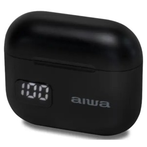 Aiwa ETWS-150BK Black Auricolari Bluetooth TrueWireless Autonomia 4-12h Custodia
