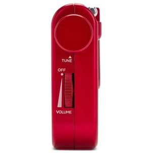 Aiwa RS-55/RD Rosso Radio FM AM Portatile Altoparlante Cuffie Stereo Batterie 2x AA