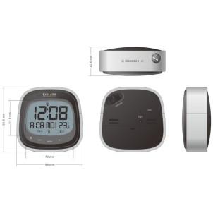 ExploreScientific RDC3006 Orologio Radiocontrollato Doppio Allarme Sveglia